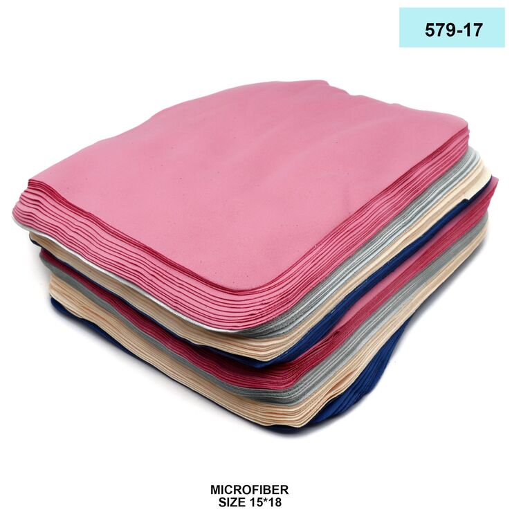 High-density microfiber napkin for glasses lens cleaning 579-17, 15*18 cm (price for a pack)