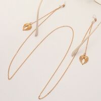 Металлическая нескользящая цепочка золотого цвета, с крыльями, для очков и масок GL1868