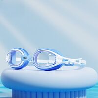 Swimming waterproof anti-fog goggles for kids (3-14 years), with earplugs and box, YJ5001-YU