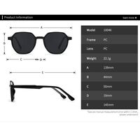 Plastic round polarized sunglasses Elit 10046-EL