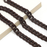 Acrylic non-slip chain, thick concave shape 29 colors, for glasses and masks GB011-2