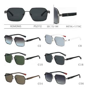 Polarized metal + TR90 sunglasses for men Romonis PS2172-R
