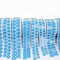 Липкий сегмент (липучки, слиперы, противоскользящие накладки для блокировки) для линз, голубой цвет, материал IEPX, 1000 штук