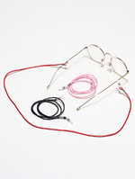 Set of two glasses chain with black and color crystals GM050