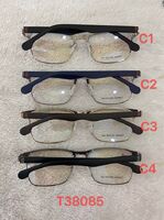 Оправа для очков мужская металлическая полуободковая с флексом T38085