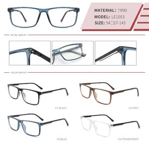 Оправа пластиковая из TR90 с флексом LE1053-DA