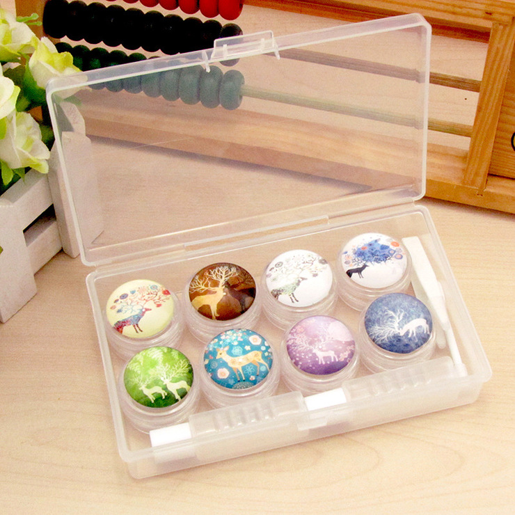 Mini set with contact lens cases HQKF4, 4pcs
