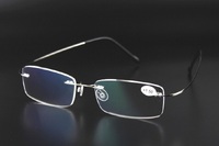Elastic rimless metal silhouette eyeglasses for reading YL-006