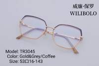 Metal + TR90 ultrathin women's frames with spring hinges Wilibolo TR3045