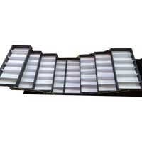 Передвижной бокс (ящик, чемодан, кейс, кофр, органайзер, витрина) на колёсах для оправ и очков на 48 мест JS-C188