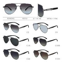 Polarized metal sunglasses for men Romonis PS2151-R