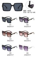 PC plastic sunglasses with metal hinge 6032W