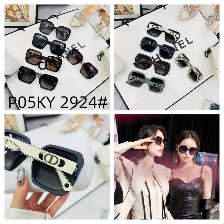 Polarized metal + TR90 sunglasses P05KY 2924