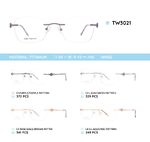 Оправа металлическая безободковая титановая TW3021