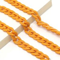 Acrylic non-slip chain, thick concave shape 29 colors, for glasses and masks GB011