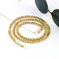 Gold-colored metal non-slip chain, with stars, for glasses and masks GL957