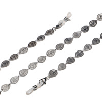 Stainless steel glasses chain with butterflies GS053