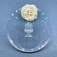 Тонкие оптические линзы из пластика 1.67 Blue Cut, Ø70 мм, D:0~-13, защита от синего света, с зелёным бликом