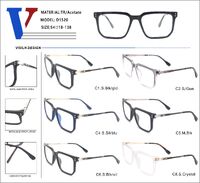 Оправа пластиковая из ацетата TR90 + металл с флексом D1520-DA