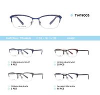 Semi-rimless titanium frames TW19003