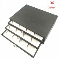 Lenses holder display with 36 slots JS-C180501, сell size: Ø70 mm