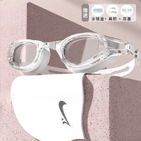 Swimming waterproof anti-fog goggles, with cap, diopters from -2.00 to -6.00, A39-YU