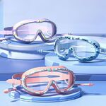 Очки для плавания детские (3-16 лет) водонепроницаемые с защитой от запотевания, с берушами  и футляром, YJ314-YU