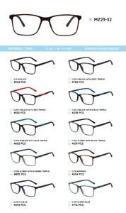 TR-90 plastic frames for glasses, with spring hinges MZ23-32