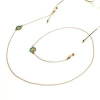 Металлическая нескользящая цепочка золотого цвета, c деревом жизни, для очков и масок GL1036