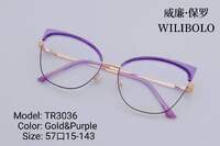Metal + TR90 ultrathin women's frames with spring hinges Wilibolo TR3036