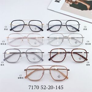 Hybrid frame, metal + TR90, with Blue Block coating SANTA 7170