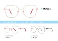 Metal women's frame for glasses MW2043