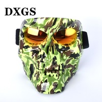 Safety shockproof sports goggles-mask 风镜-骷颅头转印