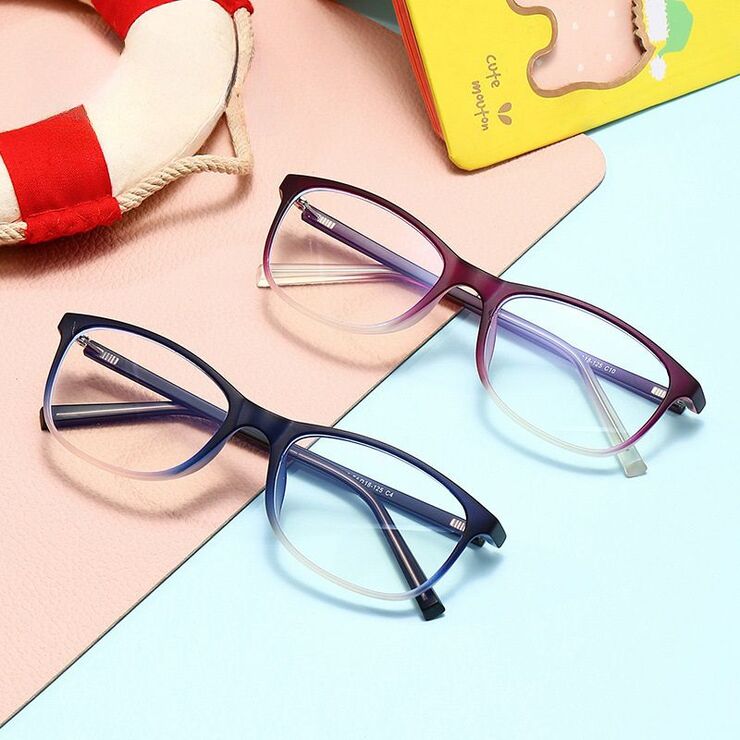 Очки детские пластиковые TR90 с защитой от синего света 1645-GT