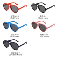 Polarized silicone sunglasses with UV400 protection for kids S5010