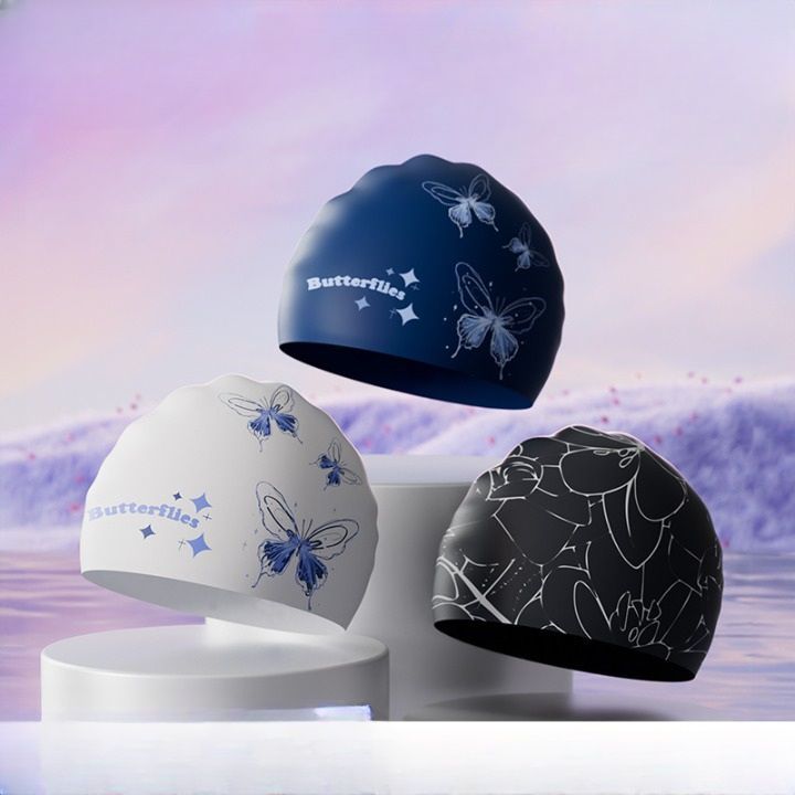 Шапочка для плавания силиконовая водонепроницаемая взрослая GJ002-YU