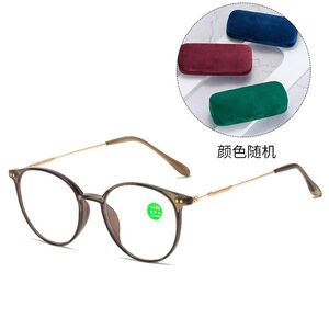 Plastic glasses for reading KY0045老花 with Blue ray cut protection and case, diopters from +1.00 to +4.00