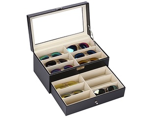 Планшет для демонстрации оправ и очков настольный на 12 мест с выдвижным ящиком