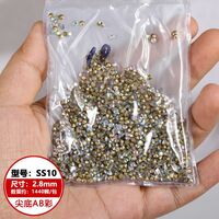 Set of rhinestones with a pointed bottom for frames and glasses repairing and decorating JD0007-AB