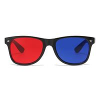 Red-green/red-blue 3D glasses for vision training for amblyopia and color blindness, for viewing 3D movies, computers, and television.
