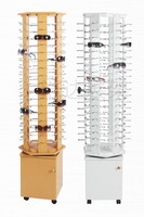 Стойка для очков напольная на 114 оправ деревянная HD735