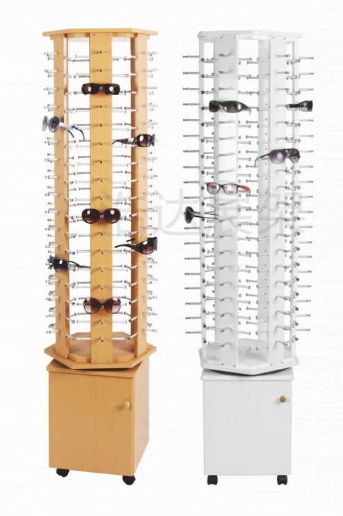 Деревянная вместительная стойка для очков на 114 оправ HD735