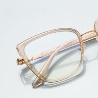 Оправа женская металлическая + пластик TR90, линзы-блюблокеры с защитой от ультрафиолета и синего света More FCS3150