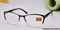 Women's metal eyeglasses with flex hinges Vizzini V7015