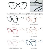 TR90 plastic frame or glasses with blue light protection, with spring hinges FA87109