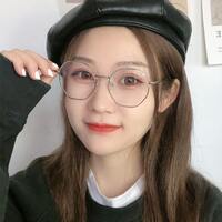 Metal eyeglasses for reading V8600 with blue ray cut protection, diopters from 0.00 to -6.00, not centered