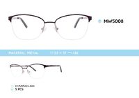 Оправа для очков металлическая женская полуободковая MW5008