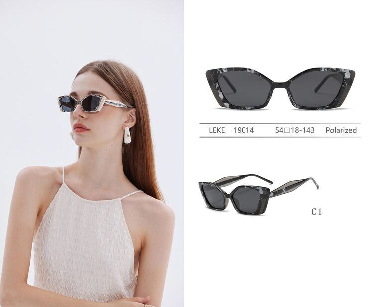 Polarized plastic sunglasses Leke LK19014