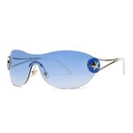 Пластиковые солнцезащитные очки с цельной оправой Elit 888-EL