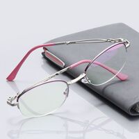 Folding metal glasses for reading, Blue ray cut protection, diopters from +1.00 to +4.00, KY2416